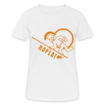 Oops! - Stumbling Hoplite - Women's Breathable T-Shirt - white - Front - AI Model Female 172 dark (172cm)