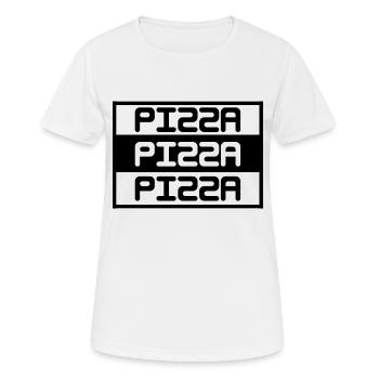 pizza - Frauen T-Shirt atmungsaktiv - Weiß - Vorne - AI Model Female 172 dark (172cm)