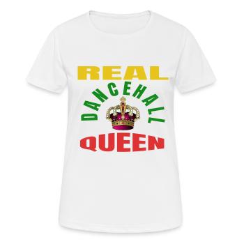 real dancehall queen - T-shirt respirant Femme - blanc - Devant - AI Model Female 172 dark (172cm)