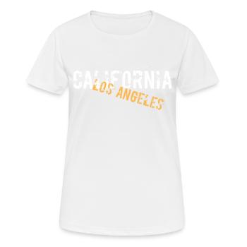 Kalifornien Los Angeles - Frauen T-Shirt atmungsaktiv - Weiß - Vorne - AI Model Female 172 dark (172cm)
