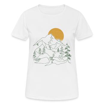 Matterhorn Alpen Berge - Frauen T-Shirt atmungsaktiv - Weiß - Vorne - AI Model Female 172 dark (172cm)