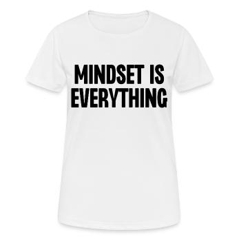 Mindset is Everything - Women's Breathable T-Shirt - white - Front - AI Model Female 172 dark (172cm)
