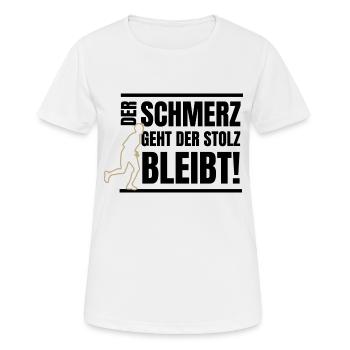 Fußball Soccer - Frauen T-Shirt atmungsaktiv - Weiß - Vorne - AI Model Female 172 dark (172cm)