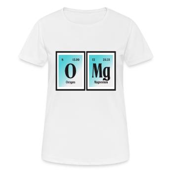 OMG | Periodensystem der Elemente - Frauen T-Shirt atmungsaktiv - Weiß - Vorne - AI Model Female 172 dark (172cm)