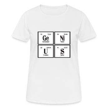 Genius | Periodensystem der Elemente - Frauen T-Shirt atmungsaktiv - Weiß - Vorne - AI Model Female 172 dark (172cm)