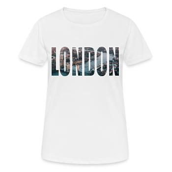 London - Women's Breathable T-Shirt - white - Front - AI Model Female 172 dark (172cm)