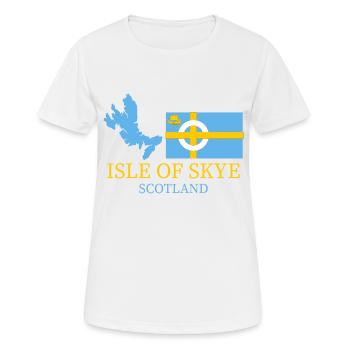 Insel Skye - Frauen T-Shirt atmungsaktiv - Weiß - Vorne - AI Model Female 172 dark (172cm)