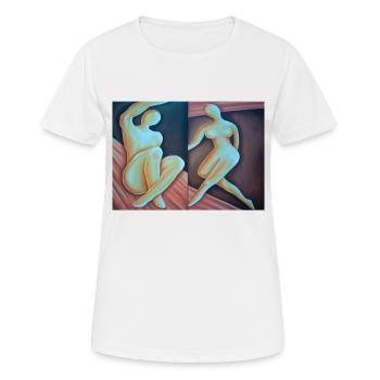 Adam and Eve - Women's Breathable T-Shirt - white - Front - AI Model Female 172 dark (172cm)