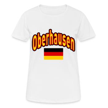 Oberhausen germany flag - Women's Breathable T-Shirt - white - Front - AI Model Female 172 dark (172cm)