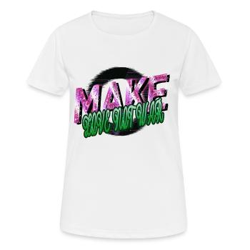 Citation cool présent colombe de la paix paix - T-shirt respirant Femme - blanc - Devant - AI Model Female 172 dark (172cm)