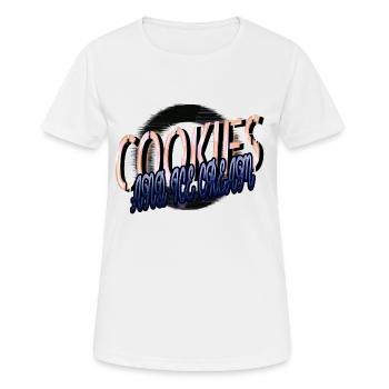 T-shirts du chef Chocolate Ice Cream Hunger Burger - T-shirt respirant Femme - blanc - Devant - AI Model Female 172 dark (172cm)