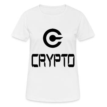 Bitcoin Trading Crypto Stocks - T-shirt respirant Femme - blanc - Devant - AI Model Female 172 dark (172cm)