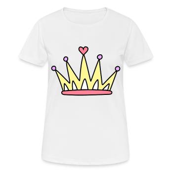 Couronne - T-shirt respirant Femme - blanc - Devant - AI Model Female 172 dark (172cm)