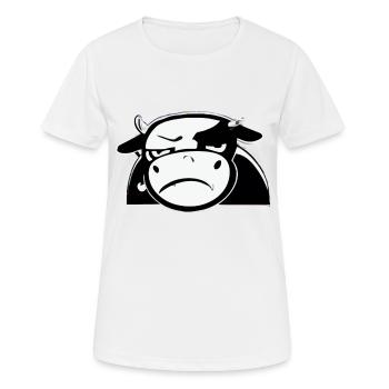 Dub the grumpy cow - Women's Breathable T-Shirt - white - Front - AI Model Female 172 dark (172cm)