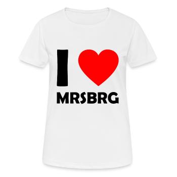 J’adore Meersburg - Lac de Constance - MRSBRG - T-shirt respirant Femme - blanc - Devant - AI Model Female 172 dark (172cm)