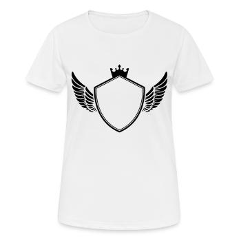 Symbole des armoiries - T-shirt respirant Femme - blanc - Devant - AI Model Female 172 dark (172cm)