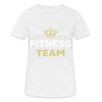 Fitness Team - Women's Breathable T-Shirt - white - Front - AI Model Female 172 dark (172cm)
