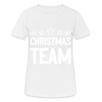 Christmas Team - Women's Breathable T-Shirt - white - Front - AI Model Female 172 dark (172cm)