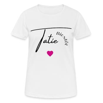 Bientôt tatie - T-shirt respirant Femme - blanc - Devant - AI Model Female 172 dark (172cm)