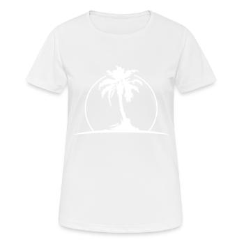 Soleil de Palm Island - T-shirt respirant Femme - blanc - Devant - AI Model Female 172 dark (172cm)