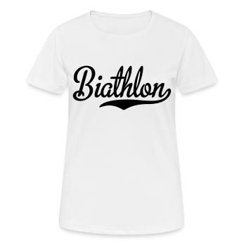 Biathlon - Women's Breathable T-Shirt - white - Front - AI Model Female 172 dark (172cm)