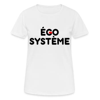 EGO SYSTEME - T-shirt respirant Femme - blanc - Devant - AI Model Female 172 dark (172cm)