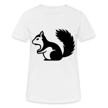 Ecureuil - T-shirt respirant Femme - blanc - Devant - AI Model Female 172 dark (172cm)