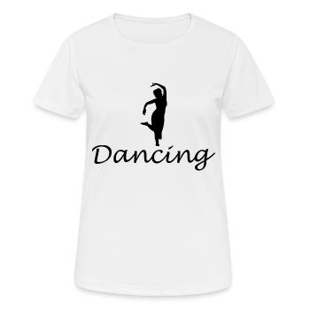 Dancing Dance Music - Women's Breathable T-Shirt - white - Front - AI Model Female 172 dark (172cm)