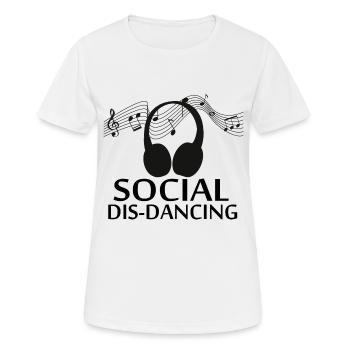 Dancing Dance Music - Frauen T-Shirt atmungsaktiv - Weiß - Vorne - AI Model Female 172 dark (172cm)