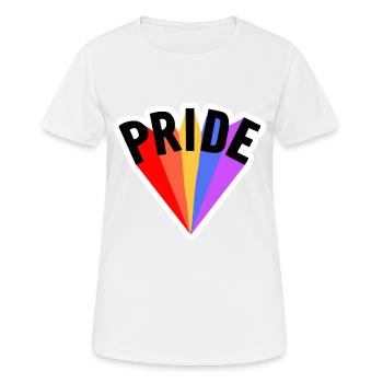 PRIDE LGBTQ+ MOTIFS - T-shirt respirant Femme - blanc - Devant - AI Model Female 172 dark (172cm)
