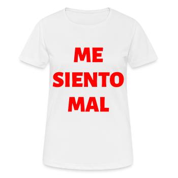 ich bin traurig Spanisch Sprache - Frauen T-Shirt atmungsaktiv - Weiß - Vorne - AI Model Female 172 dark (172cm)