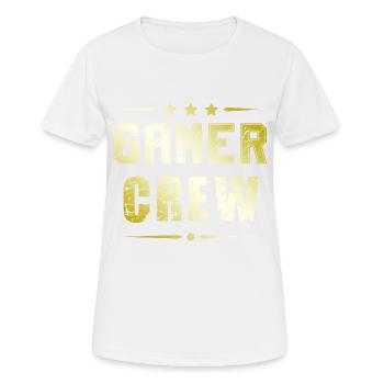 Équipage de joueurs - T-shirt respirant Femme - blanc - Devant - AI Model Female 172 dark (172cm)