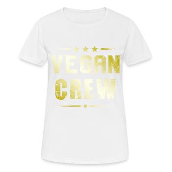 Vegan Crew - Women's Breathable T-Shirt - white - Front - AI Model Female 172 dark (172cm)