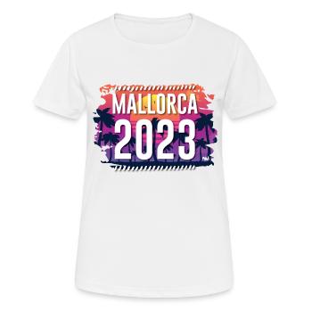 Majorque 2023 - T-shirt respirant Femme - blanc - Devant - AI Model Female 172 dark (172cm)