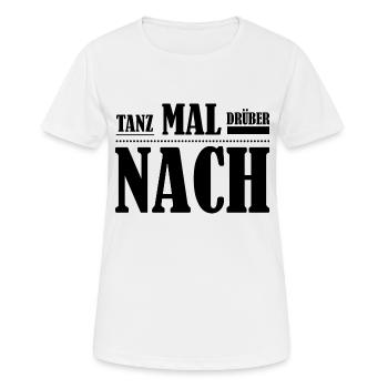 Dancing Dance Music - Frauen T-Shirt atmungsaktiv - Weiß - Vorne - AI Model Female 172 dark (172cm)