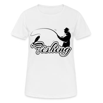 Wassersport - Frauen T-Shirt atmungsaktiv - Weiß - Vorne - AI Model Female 172 dark (172cm)