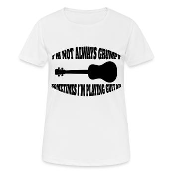 Guitare Instrument de Musique Instrument Plumé Guitariste - T-shirt respirant Femme - blanc - Devant - AI Model Female 172 dark (172cm)