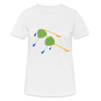BRILLEN, DIE ICH MIR NICHT KAUFEN KONNTE, ALS ICH JUNG WAR v.Finale - Frauen T-Shirt atmungsaktiv - Weiß - Vorne - AI Model Female 172 dark (172cm)