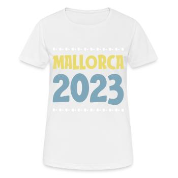 Majorque 2023 - T-shirt respirant Femme - blanc - Devant - AI Model Female 172 dark (172cm)