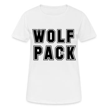 wolf pack - Frauen T-Shirt atmungsaktiv - Weiß - Vorne - AI Model Female 172 dark (172cm)