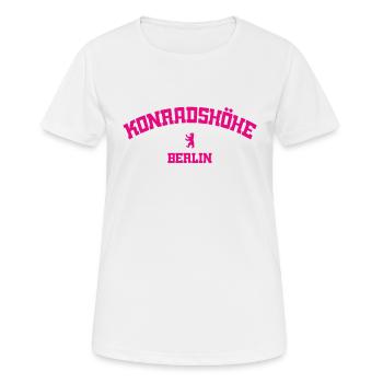 Konradshöhe - Reinickendorf - Berlin - Deutschland - Frauen T-Shirt atmungsaktiv - Weiß - Vorne - AI Model Female 172 dark (172cm)
