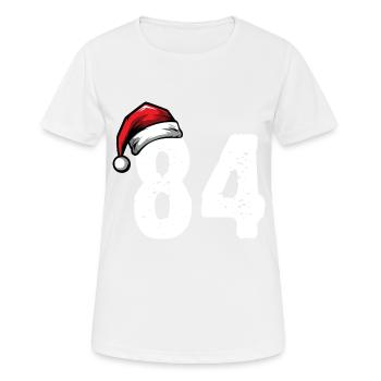 84 Zahl Weihnachten - Frauen T-Shirt atmungsaktiv - Weiß - Vorne - AI Model Female 172 dark (172cm)