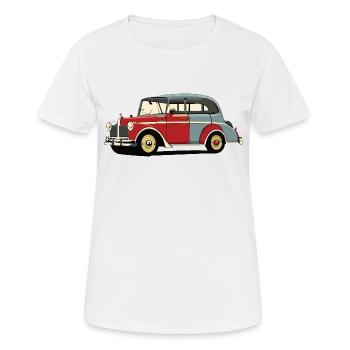 Vieille voiture - T-shirt respirant Femme - blanc - Devant - AI Model Female 172 dark (172cm)