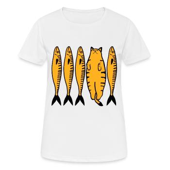 Golden Cat & companies - Women's Breathable T-Shirt - white - Front - AI Model Female 172 dark (172cm)