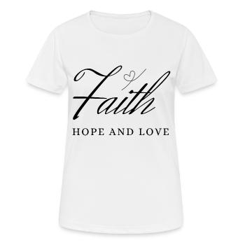 Faith - Women's Breathable T-Shirt - white - Front - AI Model Female 172 dark (172cm)