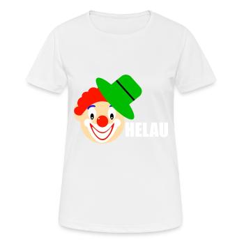Clown dit helau - T-shirt respirant Femme - blanc - Devant - AI Model Female 172 dark (172cm)