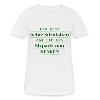 Drôle Dictons Drôles Plier - T-shirt respirant Femme - blanc - Devant - AI Model Female 172 dark (172cm)