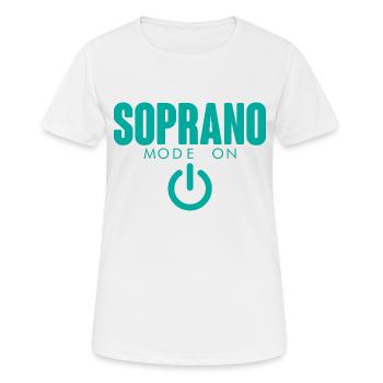 Soprano Mode On 4 - Women's Breathable T-Shirt - white - Front - AI Model Female 172 dark (172cm)
