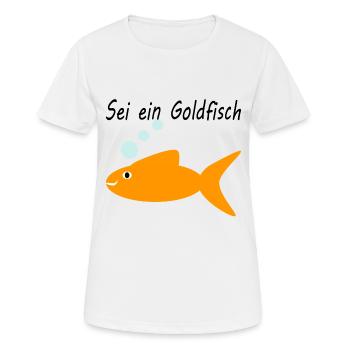 Soyez un poisson rouge - T-shirt respirant Femme - blanc - Devant - AI Model Female 172 dark (172cm)