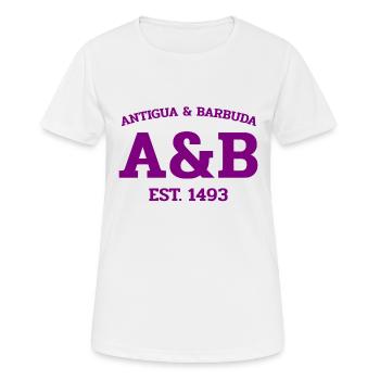 Antigua and Barbuda - St John's - West Indies - Women's Breathable T-Shirt - white - Front - AI Model Female 172 dark (172cm)
